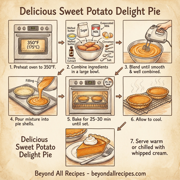 Delicious Sweet Potato Delight Pie instructions