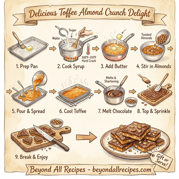 Delicious Toffee Almond Crunch Delight instructions