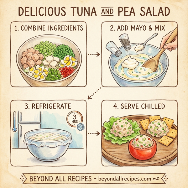 Delicious Tuna and Pea Salad instructions