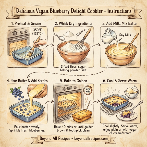 Delicious Vegan Blueberry Delight Cobbler instructions