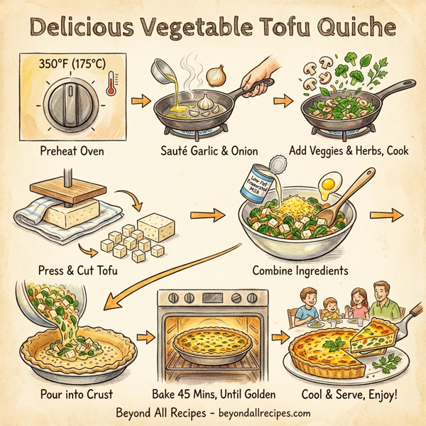 Delicious Vegetable Tofu Quiche instructions
