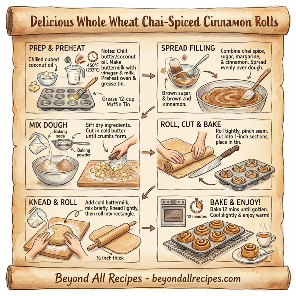 Delicious Whole Wheat Chai-Spiced Cinnamon Rolls instructions