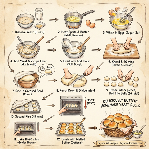 Deliciously Buttery Homemade Yeast Rolls instructions