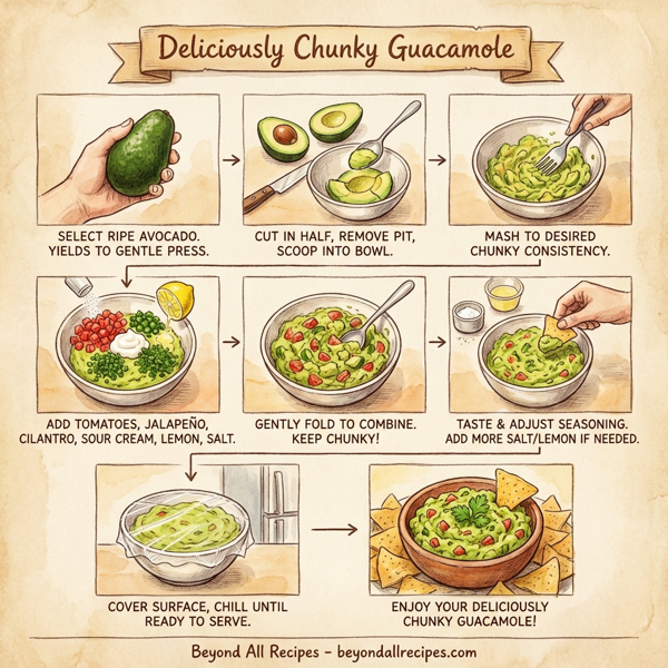 Deliciously Chunky Guacamole instructions