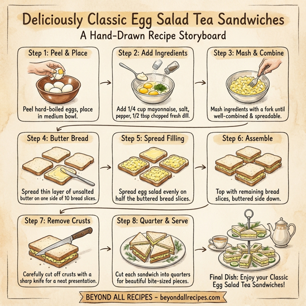 Deliciously Classic Egg Salad Tea Sandwiches instructions