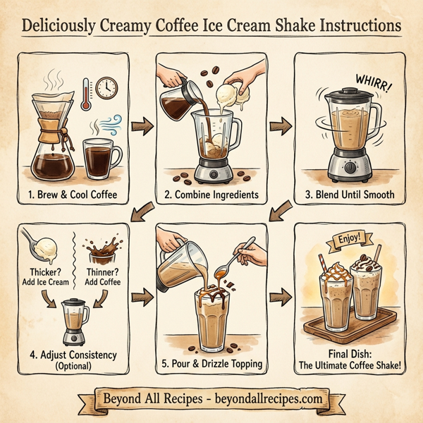 Deliciously Creamy Coffee Ice Cream Shake instructions