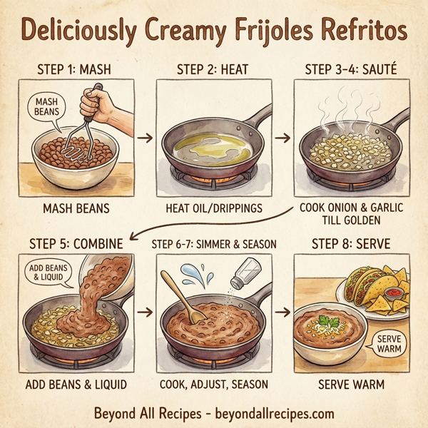 Deliciously Creamy Frijoles Refritos instructions
