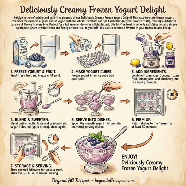 Deliciously Creamy Frozen Yogurt Delight instructions