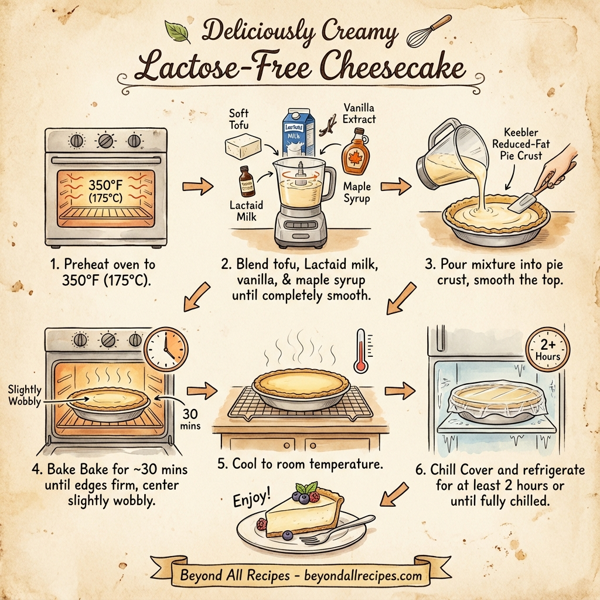 Deliciously Creamy Lactose-Free Cheesecake instructions