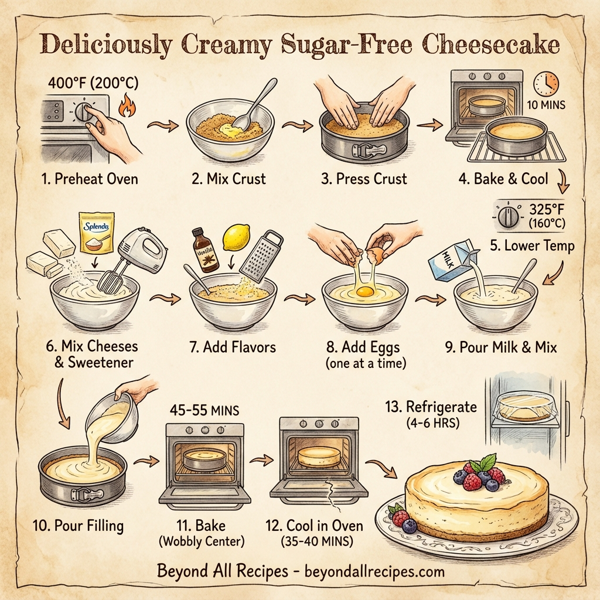 Deliciously Creamy Sugar-Free Cheesecake instructions