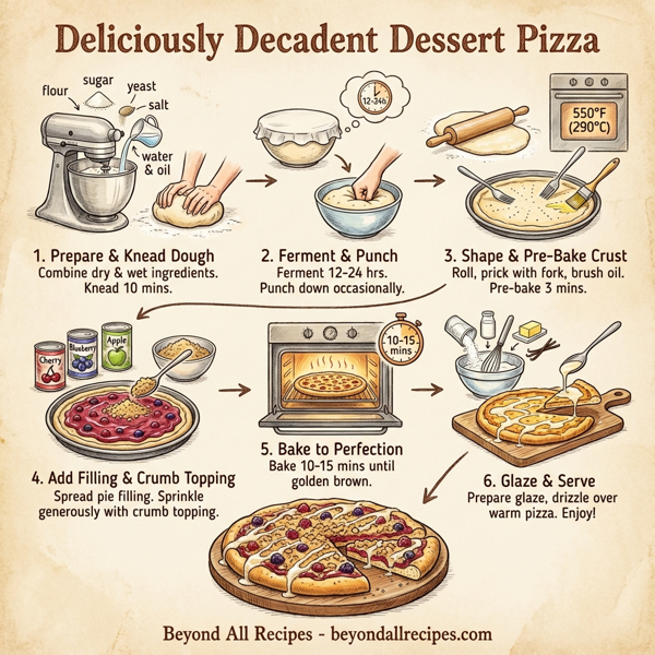 Deliciously Decadent Dessert Pizza instructions