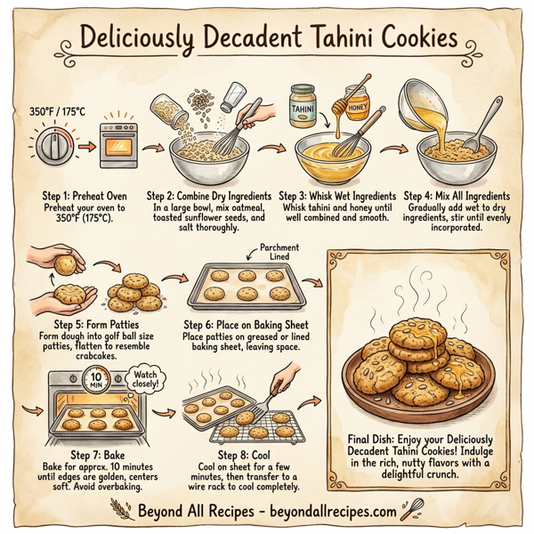 Deliciously Decadent Tahini Cookies instructions