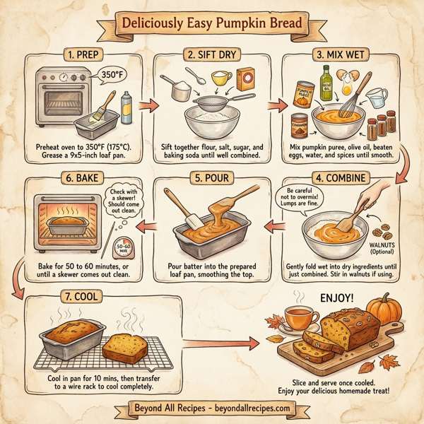 Deliciously Easy Pumpkin Bread instructions
