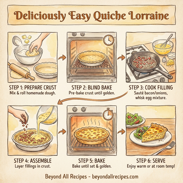 Deliciously Easy Quiche Lorraine instructions