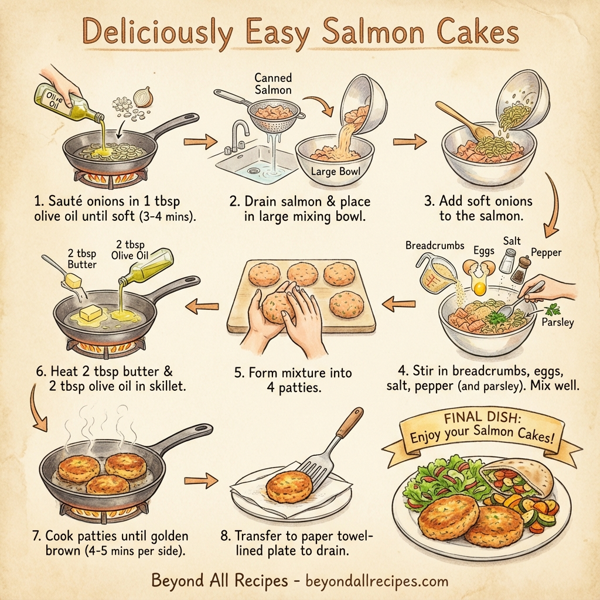 Deliciously Easy Salmon Cakes instructions