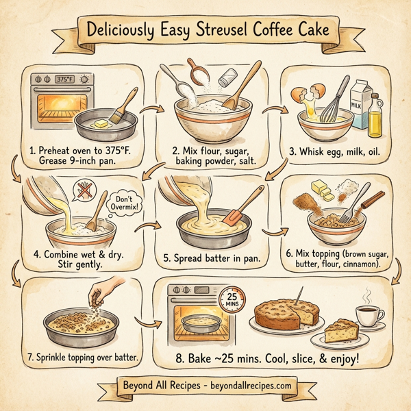 Deliciously Easy Streusel Coffee Cake instructions