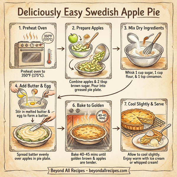 Deliciously Easy Swedish Apple Pie instructions