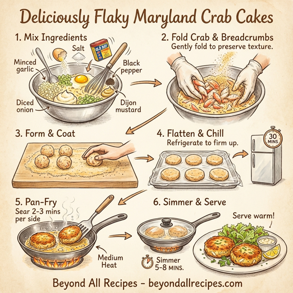 Deliciously Flaky Maryland Crab Cakes instructions