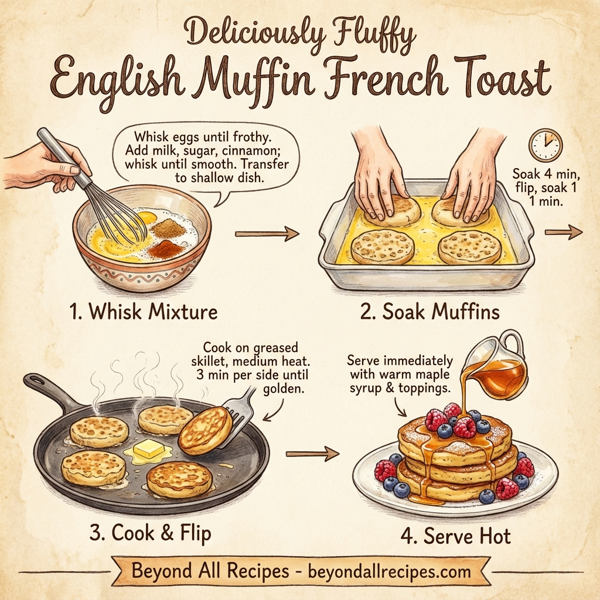 Deliciously Fluffy English Muffin French Toast instructions