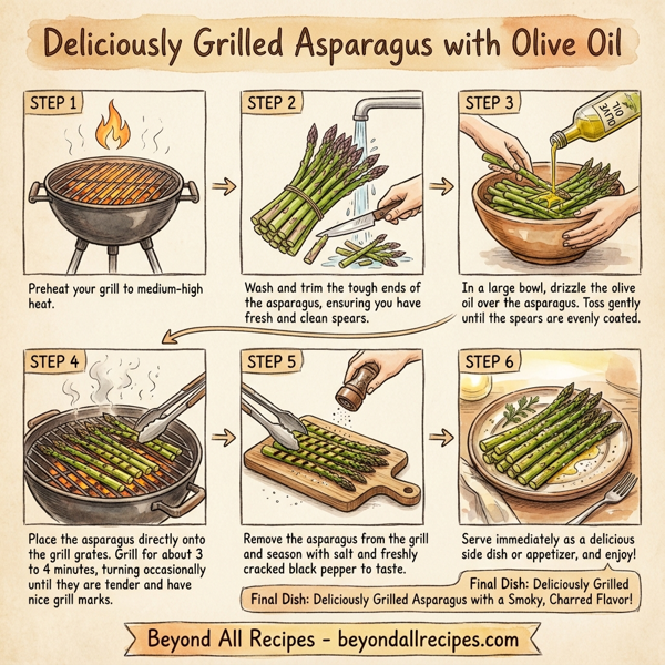 Deliciously Grilled Asparagus with Olive Oil instructions