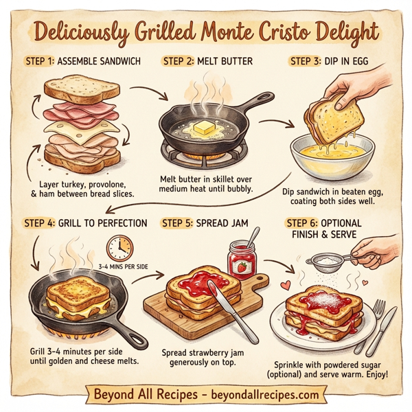 Deliciously Grilled Monte Cristo Delight instructions