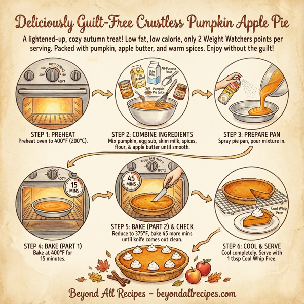 Deliciously Guilt-Free Crustless Pumpkin Apple Pie instructions