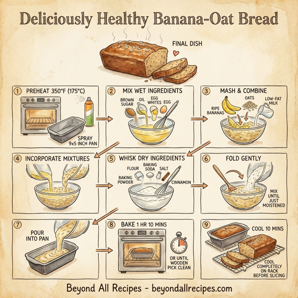 Deliciously Healthy Banana-Oat Bread instructions