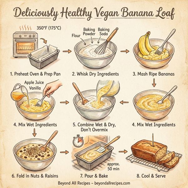 Deliciously Healthy Vegan Banana Loaf instructions