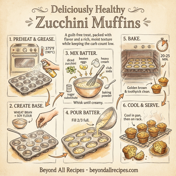 Deliciously Healthy Zucchini Muffins instructions