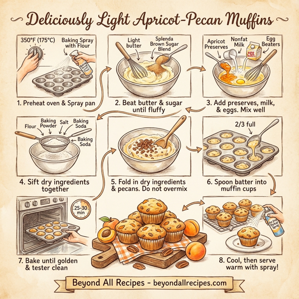 Deliciously Light Apricot-Pecan Muffins instructions