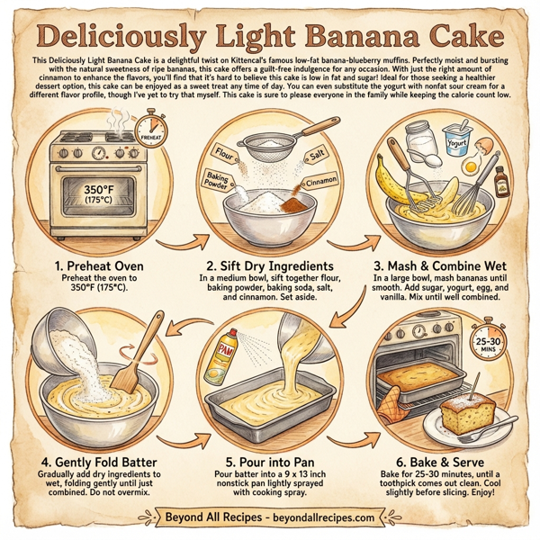 Deliciously Light Banana Cake instructions