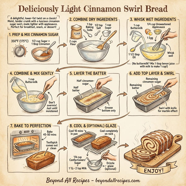 Deliciously Light Cinnamon Swirl Bread instructions