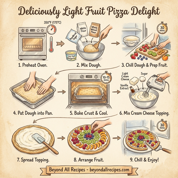 Deliciously Light Fruit Pizza Delight instructions