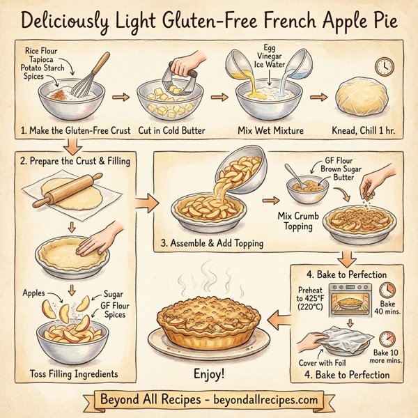 Deliciously Light Gluten-Free French Apple Pie instructions
