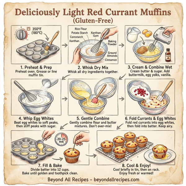 Deliciously Light Red Currant Muffins (Gluten-Free) instructions