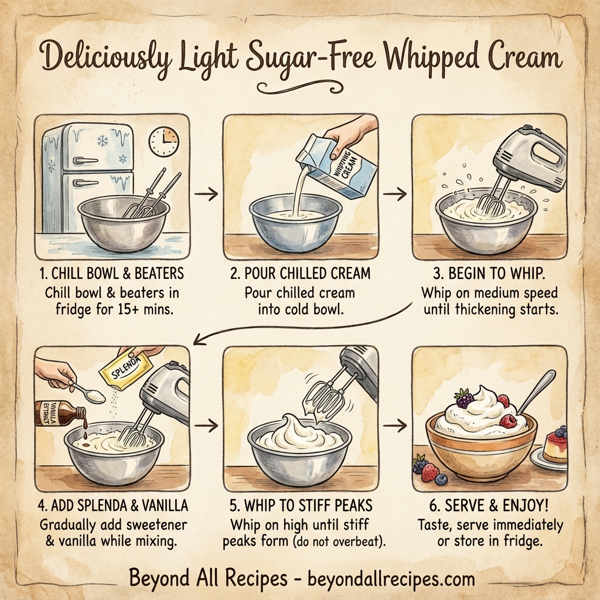Deliciously Light Sugar-Free Whipped Cream instructions