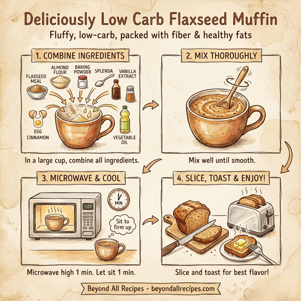 Deliciously Low Carb Flaxseed Muffin instructions