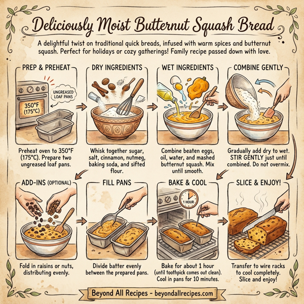 Deliciously Moist Butternut Squash Bread instructions