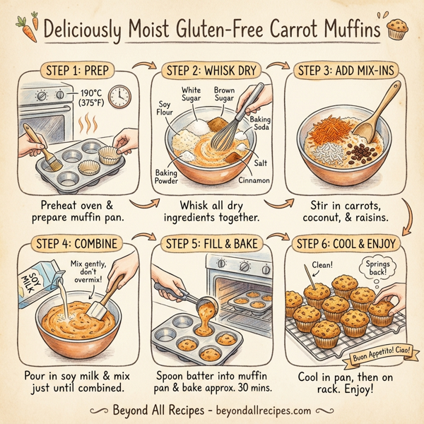 Deliciously Moist Gluten-Free Carrot Muffins instructions