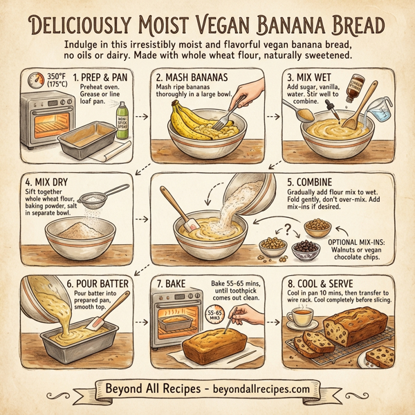 Deliciously Moist Vegan Banana Bread instructions