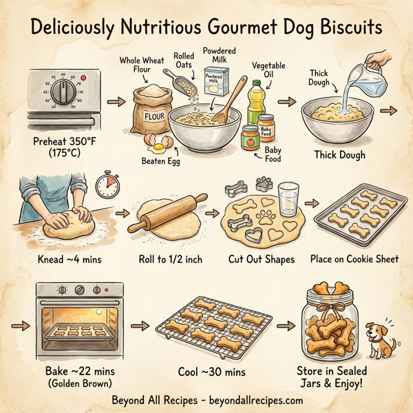 Deliciously Nutritious Gourmet Dog Biscuits instructions