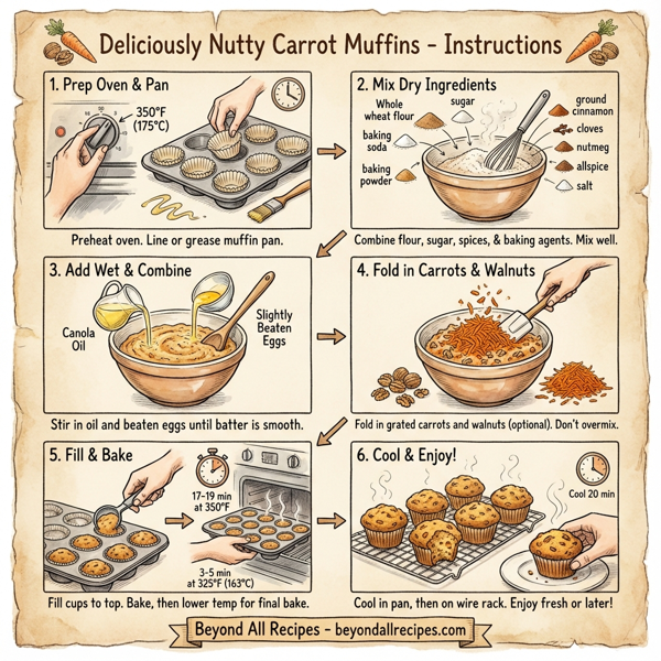 Deliciously Nutty Carrot Muffins instructions