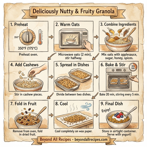 Deliciously Nutty & Fruity Granola instructions