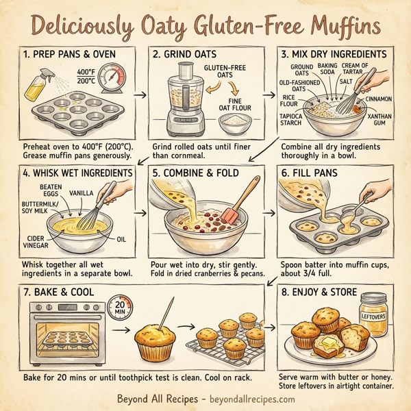 Deliciously Oaty Gluten-Free Muffins instructions