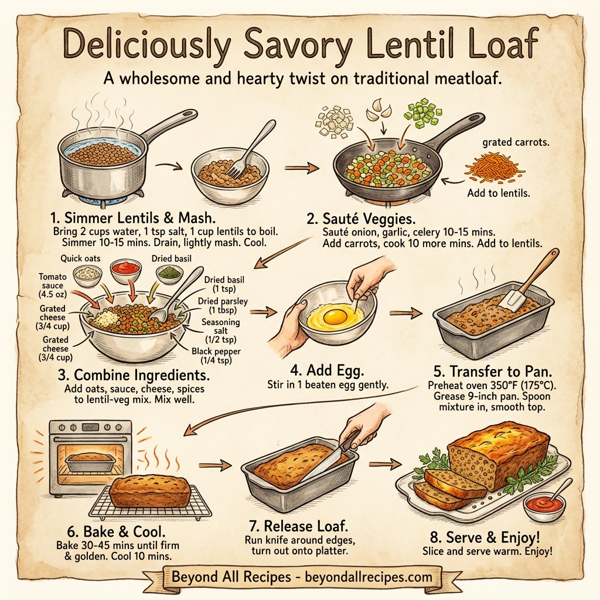 Deliciously Savory Lentil Loaf instructions