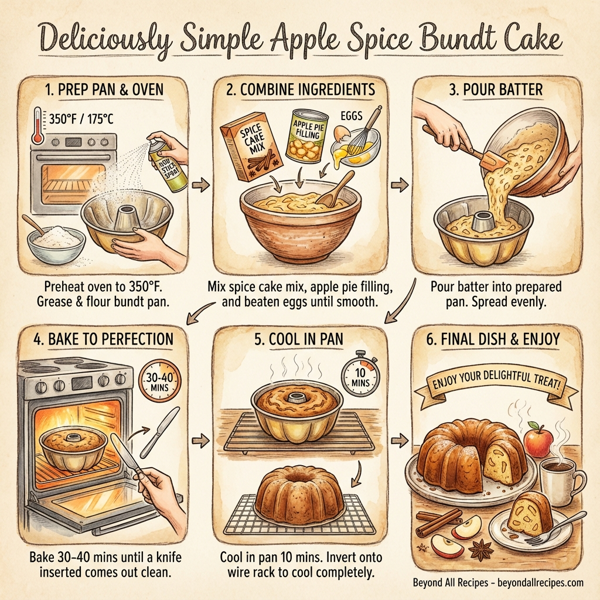 Deliciously Simple Apple Spice Bundt Cake instructions