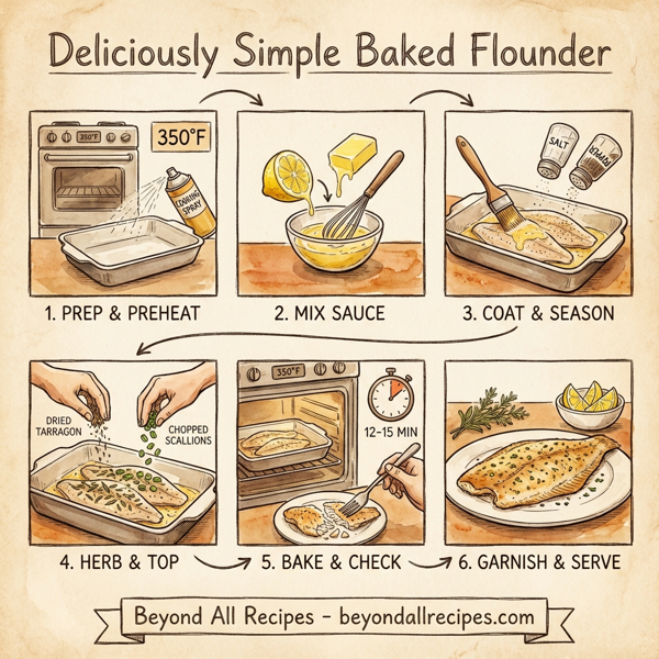 Deliciously Simple Baked Flounder instructions