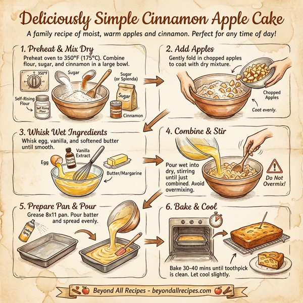 Deliciously Simple Cinnamon Apple Cake instructions