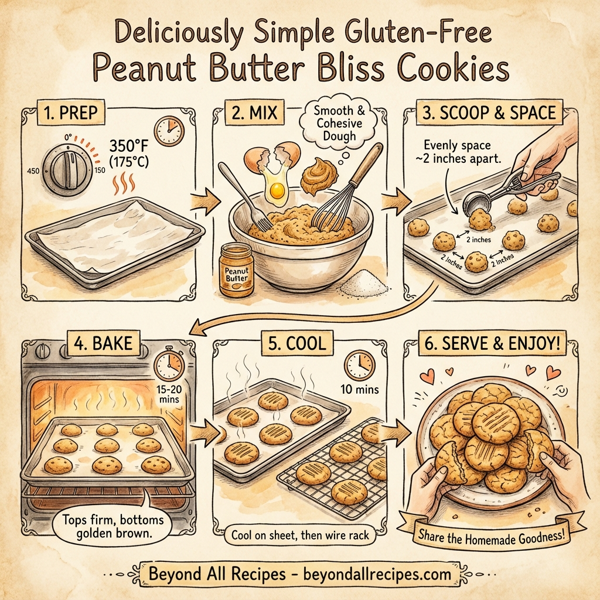 Deliciously Simple Gluten-Free Peanut Butter Bliss Cookies instructions