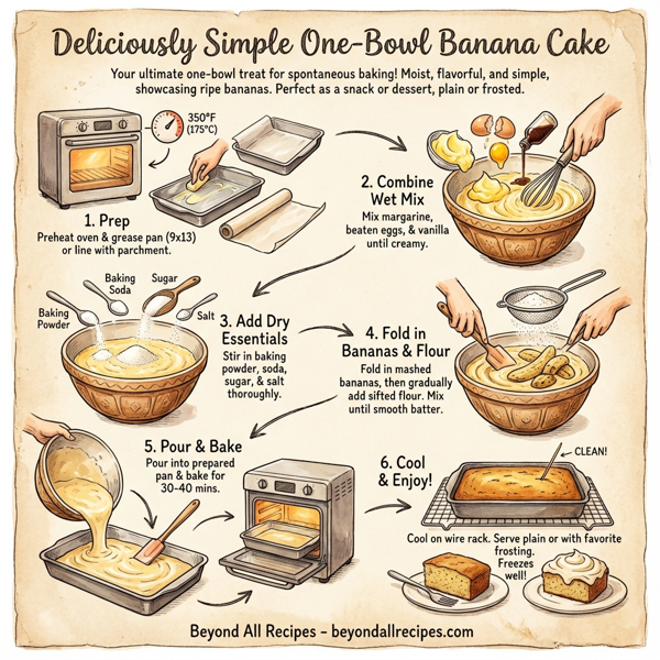 Deliciously Simple One-Bowl Banana Cake instructions